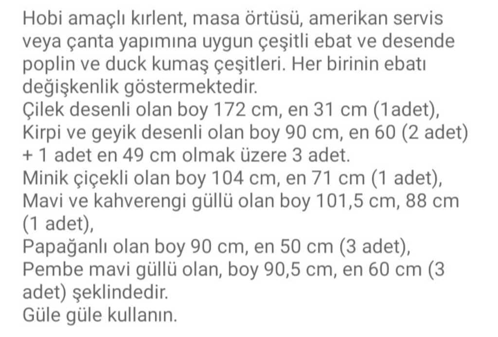 Kumaş Çeşitleri - 8