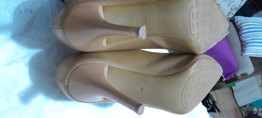 HOTİÇ 40 numara açık camel rengi stiletto - 5