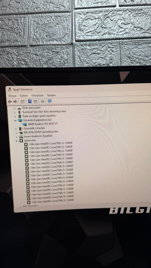 " TEMİZ " i5 13400F / RX 6650XT 8GB / 16GB RAM - SİSTEM - 5