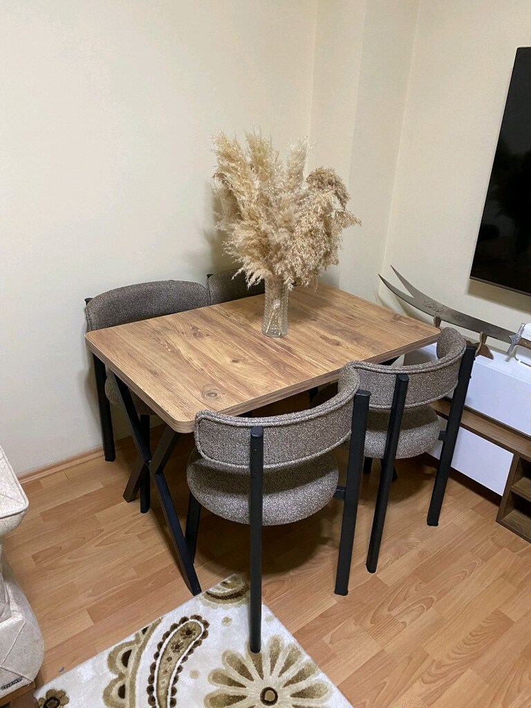 Sıfır mağazadan kaliteli masa 4 sandalye takımı - 3
