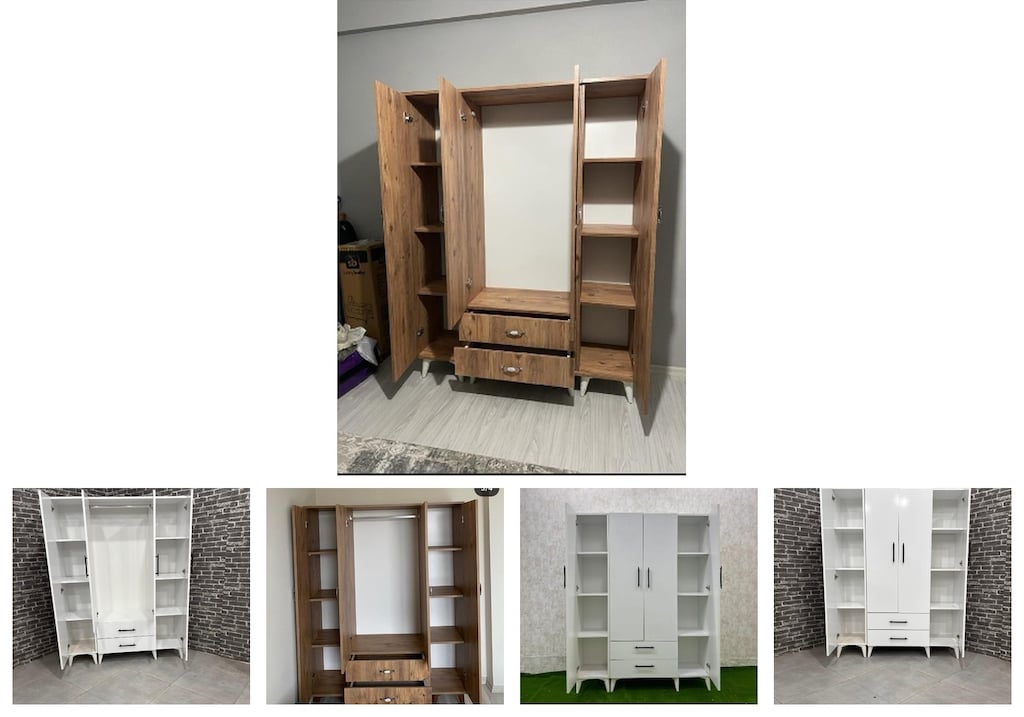 4 kapaklı elbise dolabı ksdfmdpzbm - 2