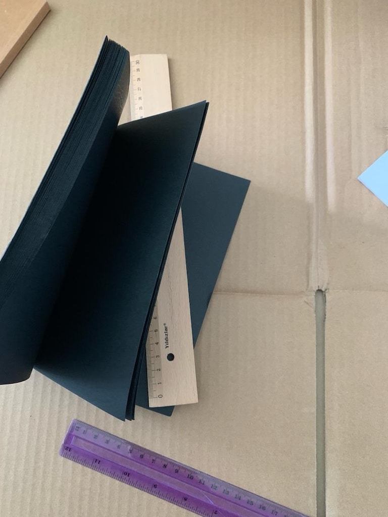 6 adet Defter CONSON-Siyah ve Beyaz Eskiz-DOT GRID-Suluboya bloğu - 18