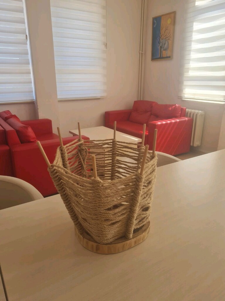 Kütük Dilim tabanlı jüt saksı - 3