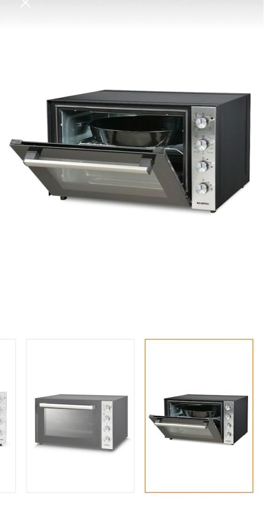 Kumtel LX-9625 Turbo 70 Litre midi siyah fırın - 3