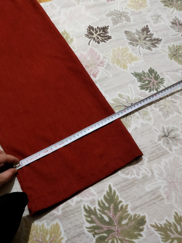 xl beden kadife kiremit rengi pantolon - 7