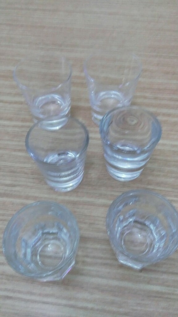 Paşabahçe marka çeşitli ebatlarda küçük boy zemzem bardağı, 6 adet - 13