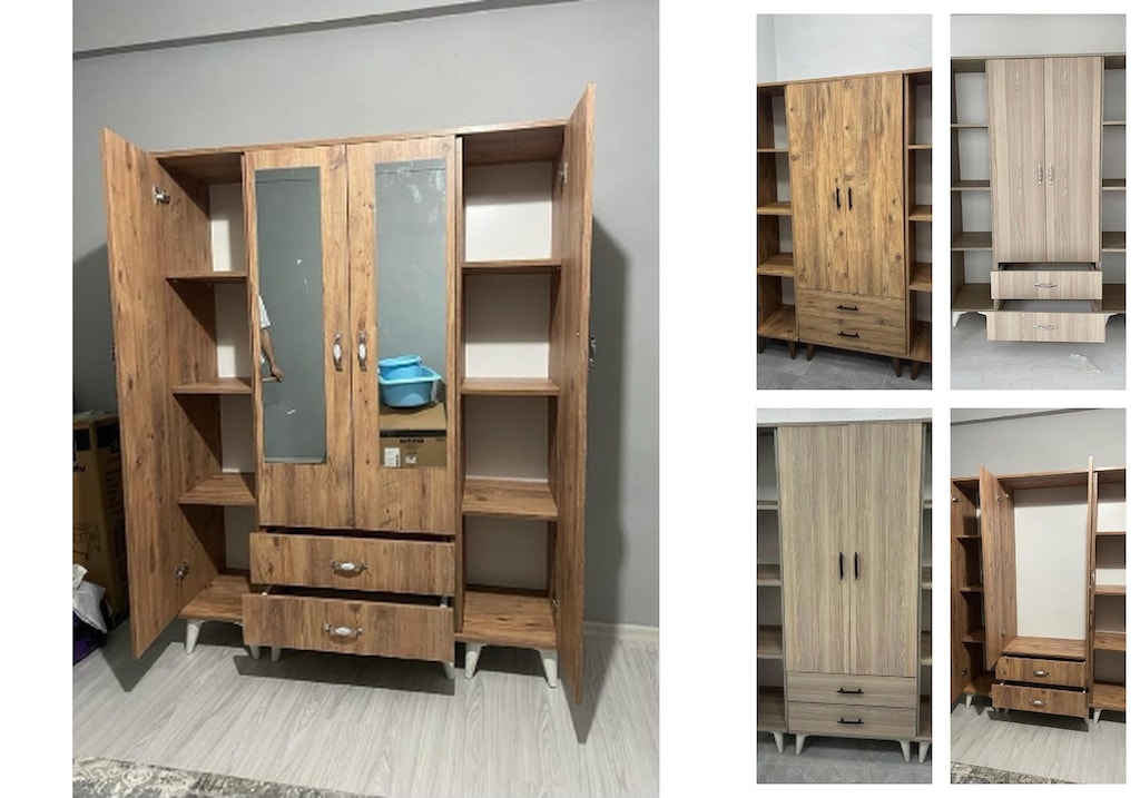 4 kapaklı elbise dolabı ohputlhnnh - 5