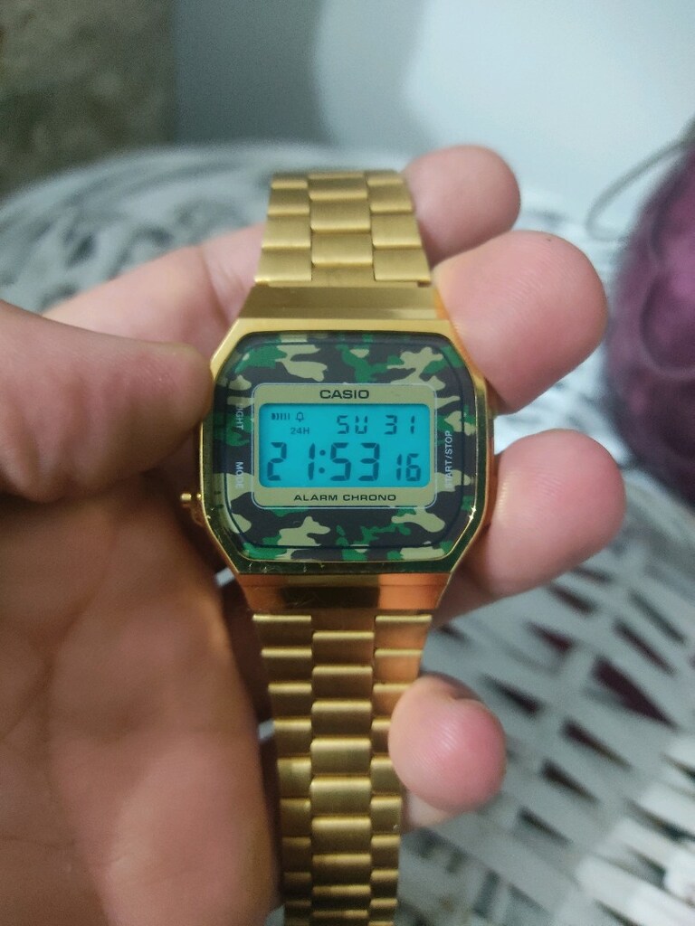 Orjinal CASIO A168WEGC Electroluminescence Saat - 4