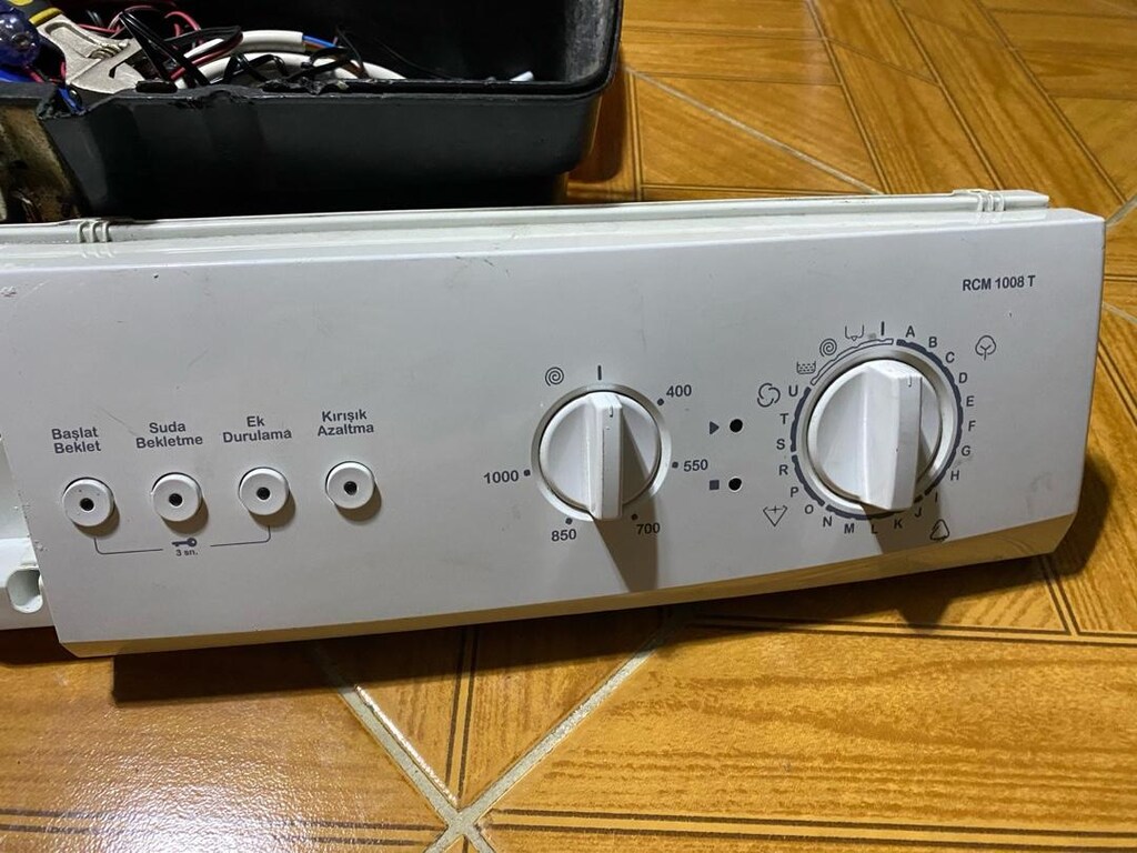 regal rcm 1008t çamaşır makinası orjinal ön panel elektronik kart - 2