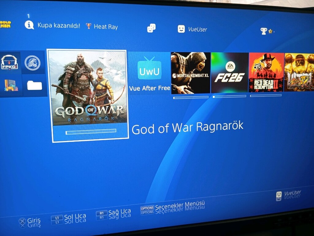 PS4 PRO 900 oyun CUH7216B KIRIK GOLDEN - 6