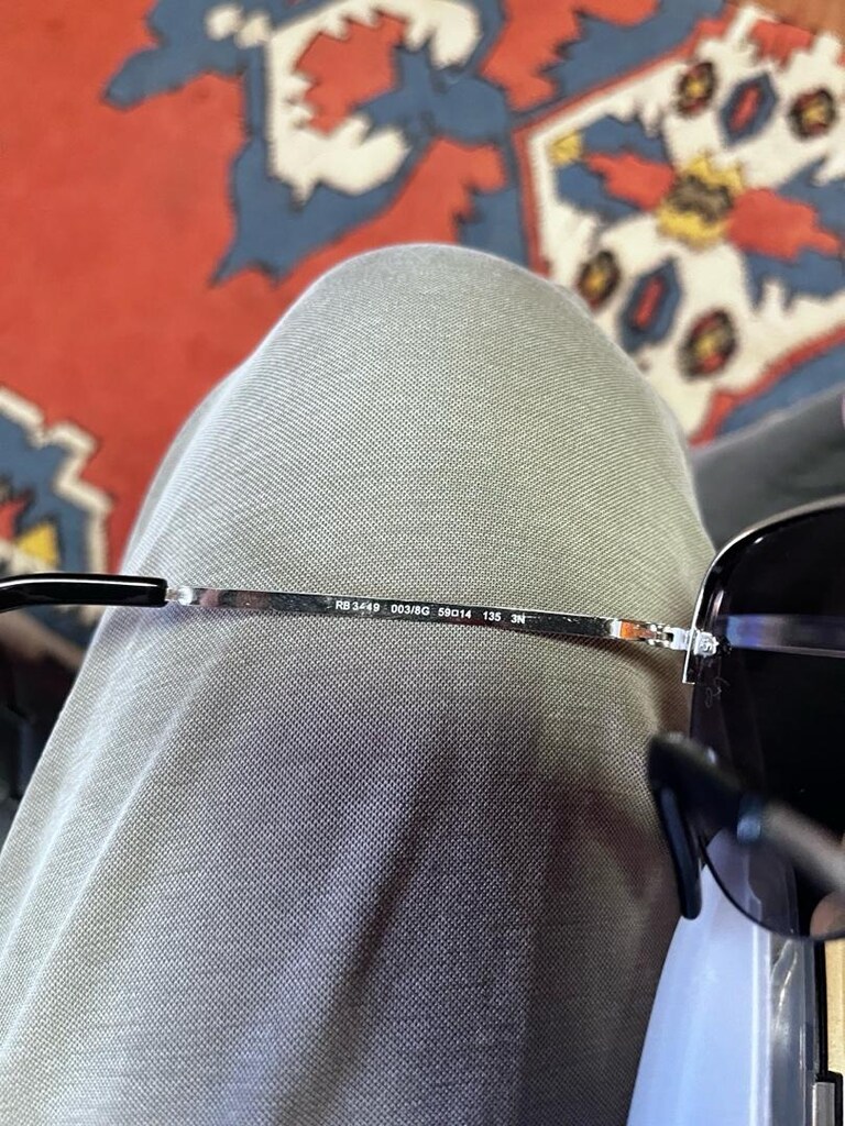 Orijinal Ray-Ban RB3449 003/8G 59 Üniseks Güneş Gözlüğü - 5