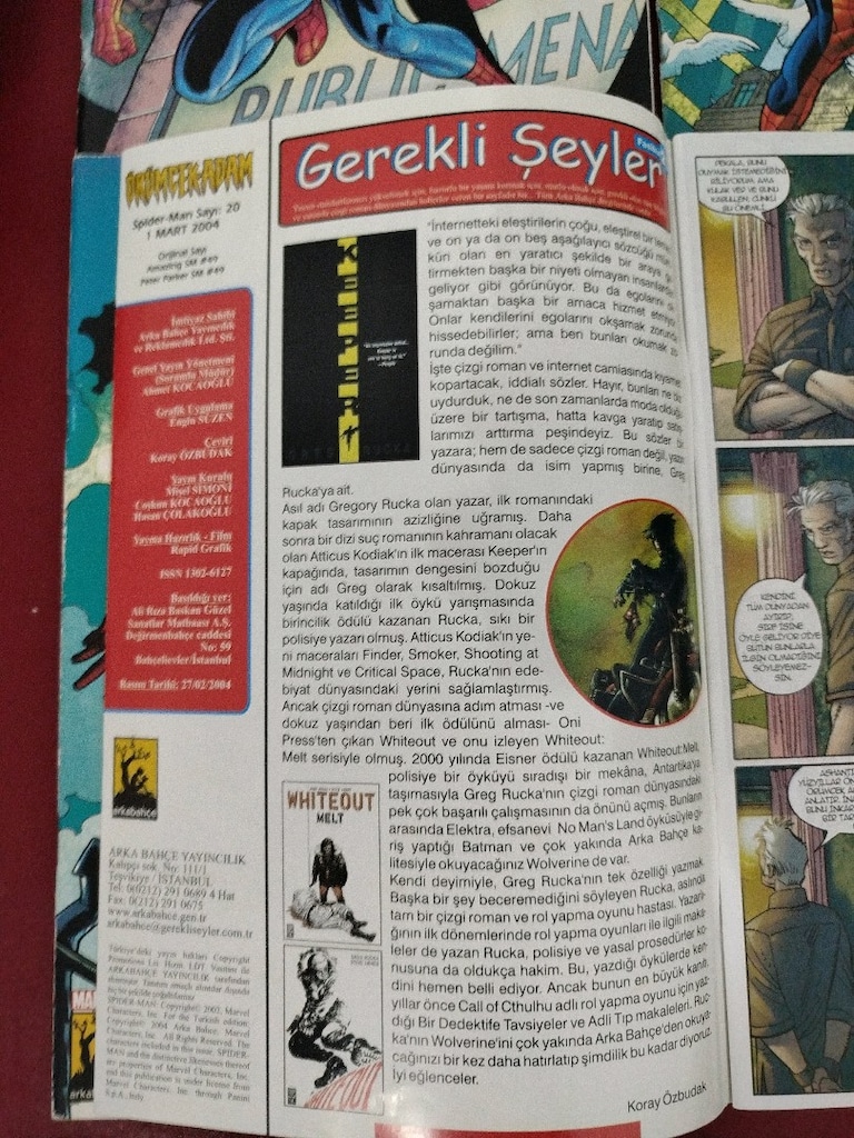 Spiderman, Örümcek adam 1-20, Marvel, sıralı, eksiksiz, 2002- 2004 yıl - 8
