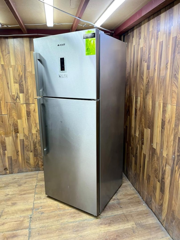 ARÇELİK İNOX BUZDOLABI YENİ MODEL SORUNSUZ ÇALIŞAN ÜRÜN A+++ PLAS 580 - 2