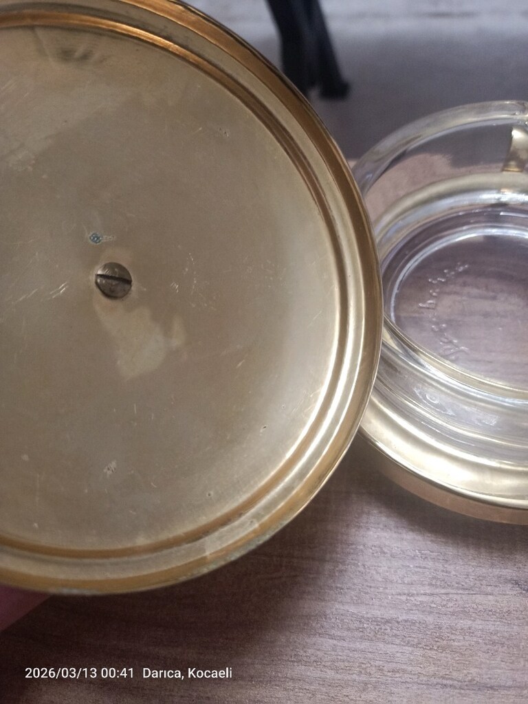 pirinç malzeme Paşabahçe kapaklı küllük - 4