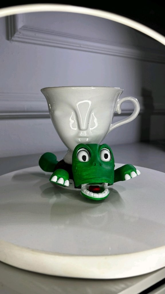 Bardak Altlığı 3D Şaşkın Kaplumbağa