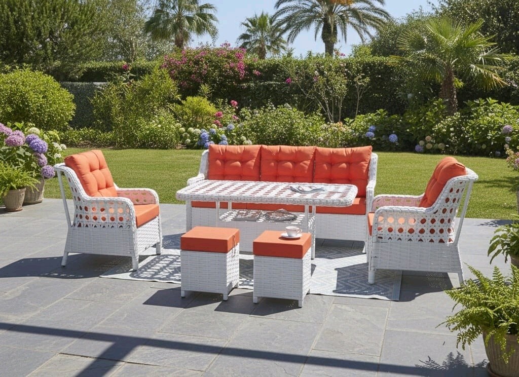 rattan oturma Grubu, bahçe balkon mobilyasi - 12
