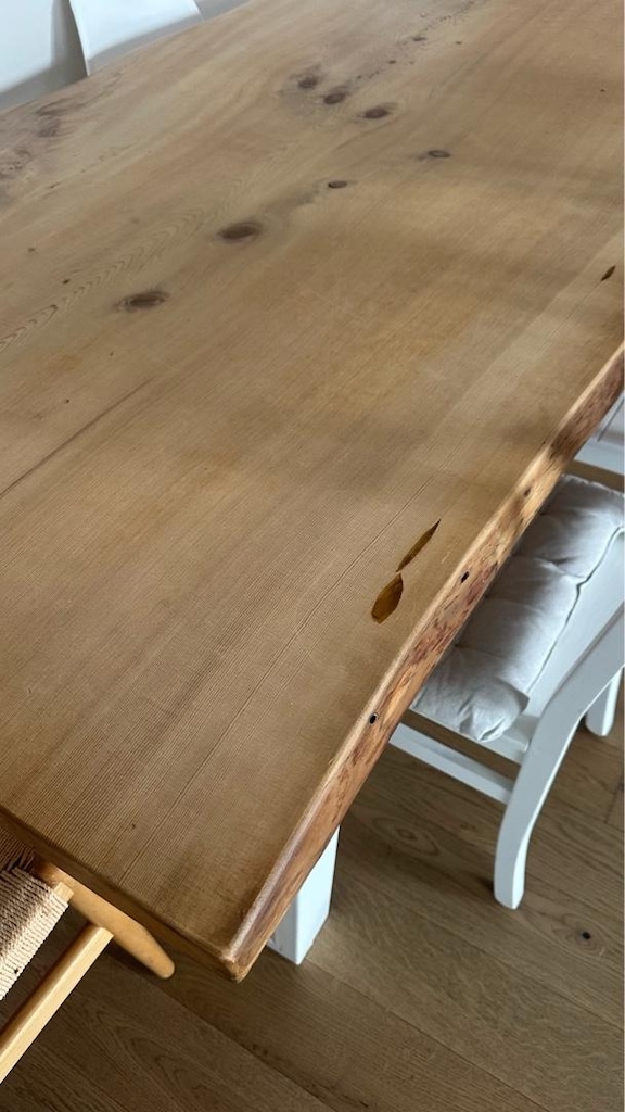 Doğal ahşap yemek masası sandalyeli / sandayesiz - 6
