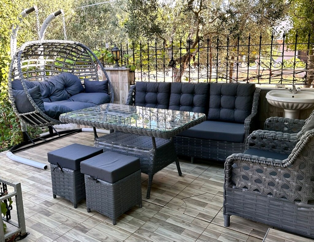 bahçe balkon mobilyasi, rattan mobilya - 3