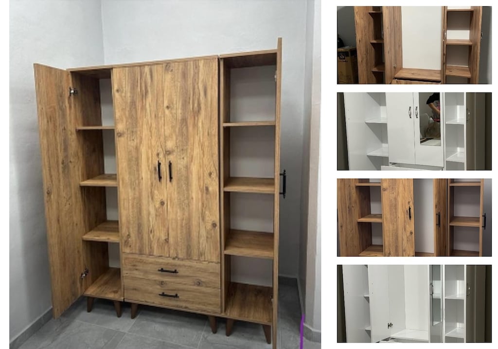 4 kapaklı elbise dolabı nhvfttaqoi - 3