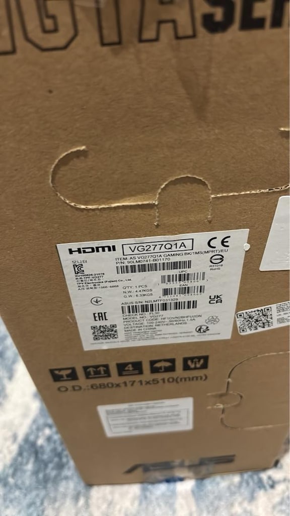 27 inç asus tuf gaming monitör 165 hz - 5