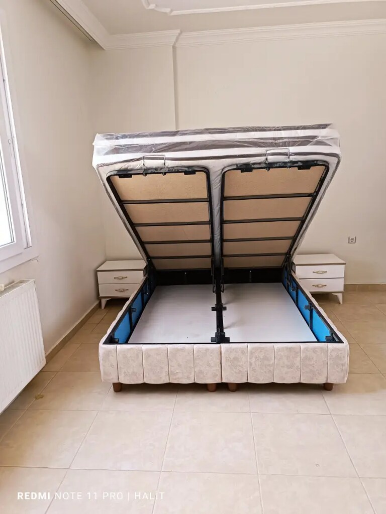Çift kişilik baza başlık ultra ortopedik petli yatak - 2