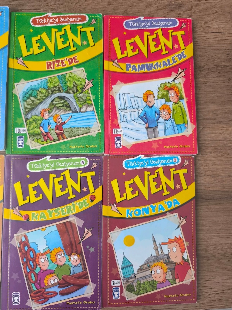 Levent Türkiye yi geziyorum kitapları - 2