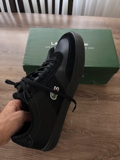 Lacoste 42 Deri Siyah Sneaker Ayakkabı