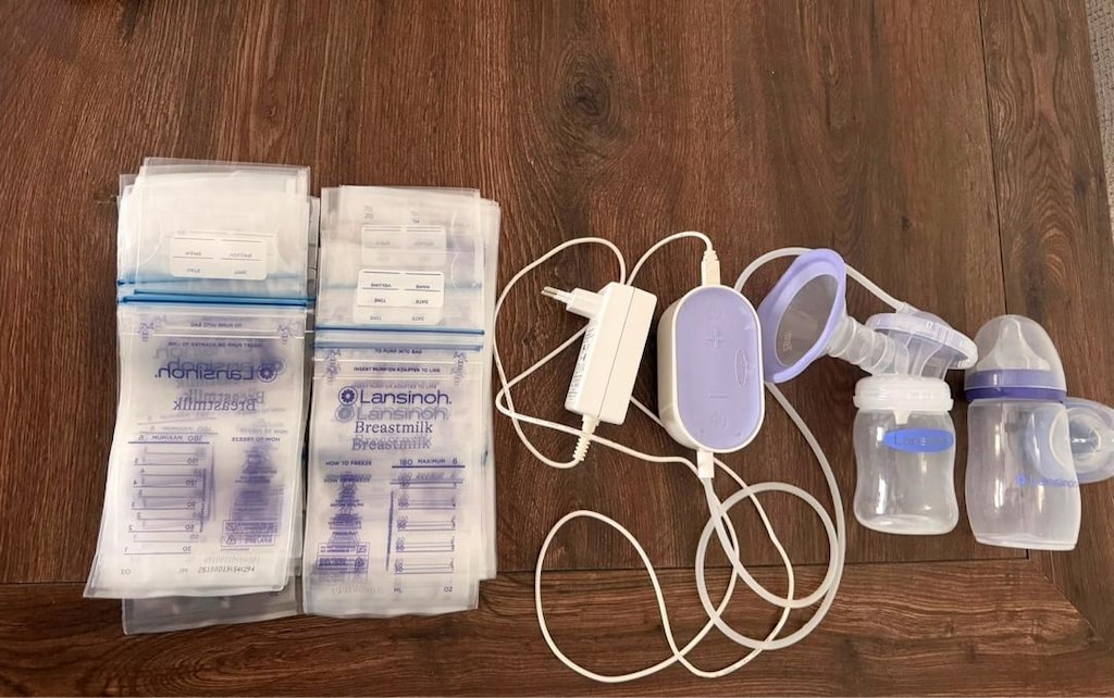 LANSİNOH SÜT SAĞMA POMPASI+BİBERON