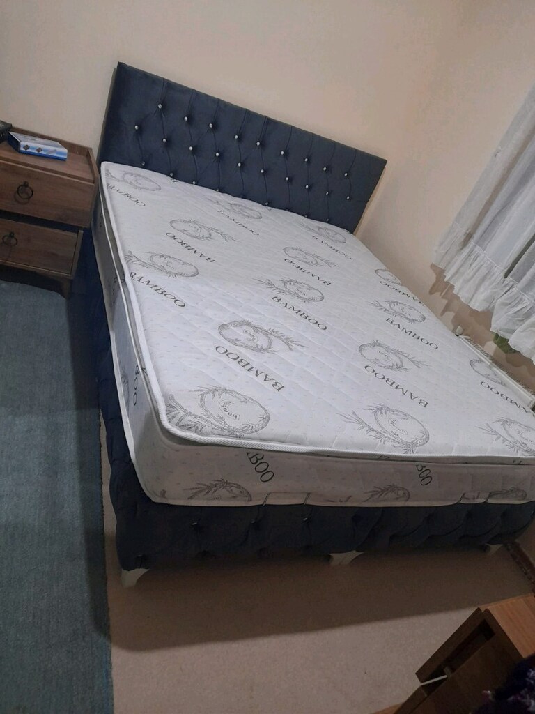 Çift kişilik yatak baza başlık 3lü set - 2