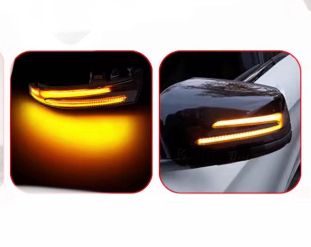 MERCEDES KAYAR LEDLİ YAN AYNA SAĞ-SOL KAPAKLARI * Donanım: Mercedes - 2