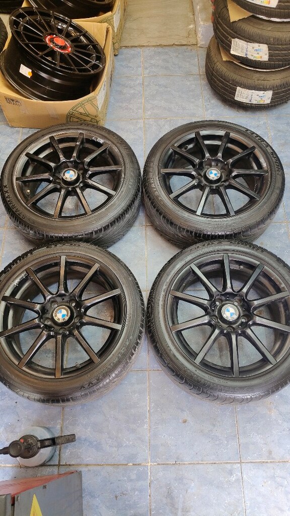 17 inç 5*120 jant lastik kaynak kırık yok lastik 225/45/17 hepsi iyi - 3