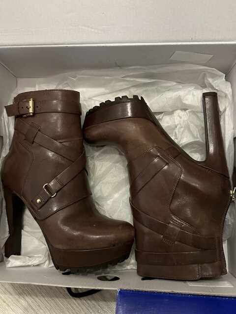 Nine West topuklu bot hakiki deri