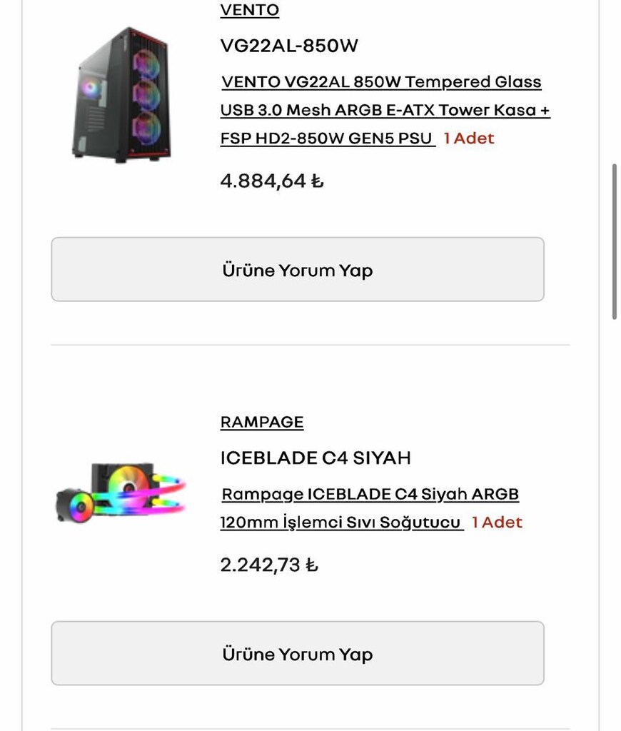 Oyuncu Bilgisayarı - 4060TI - Ryzen5 5600X - 32GB Ram -1TB SSD-1TB HDD - 5