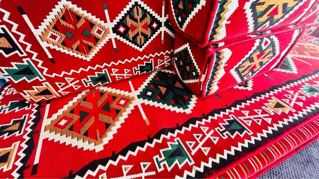 Özel Tasarım El Dokuması Şark Köşesi Takımı – Çok Şık ve Temiz - 4