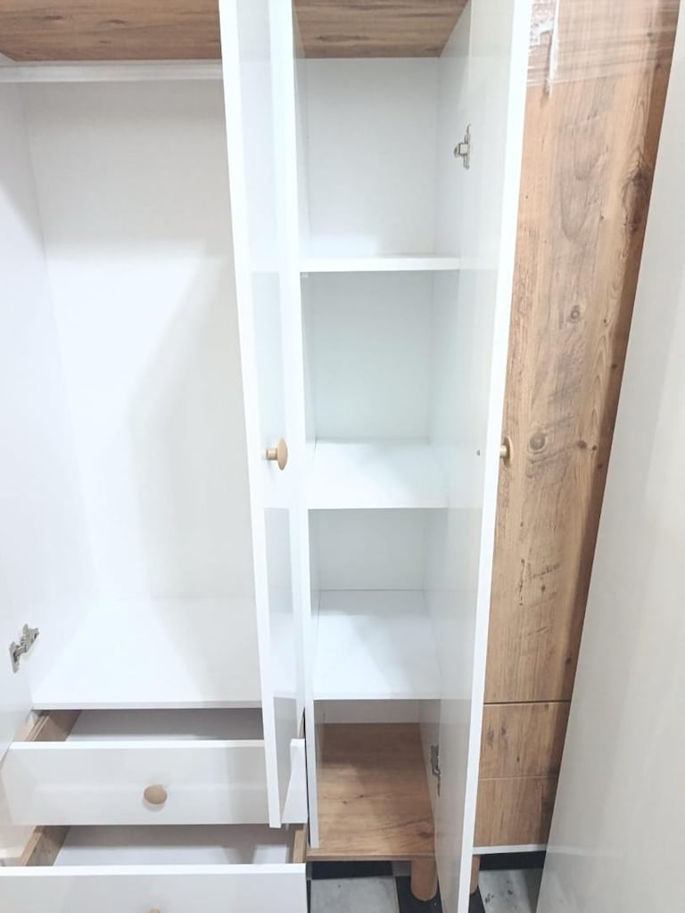 SIFIR 3 KAPAKLI YENİ BOHEM MODEL ELBİSE DOLABI KURULUM NAKLİYE DAHİL - 2