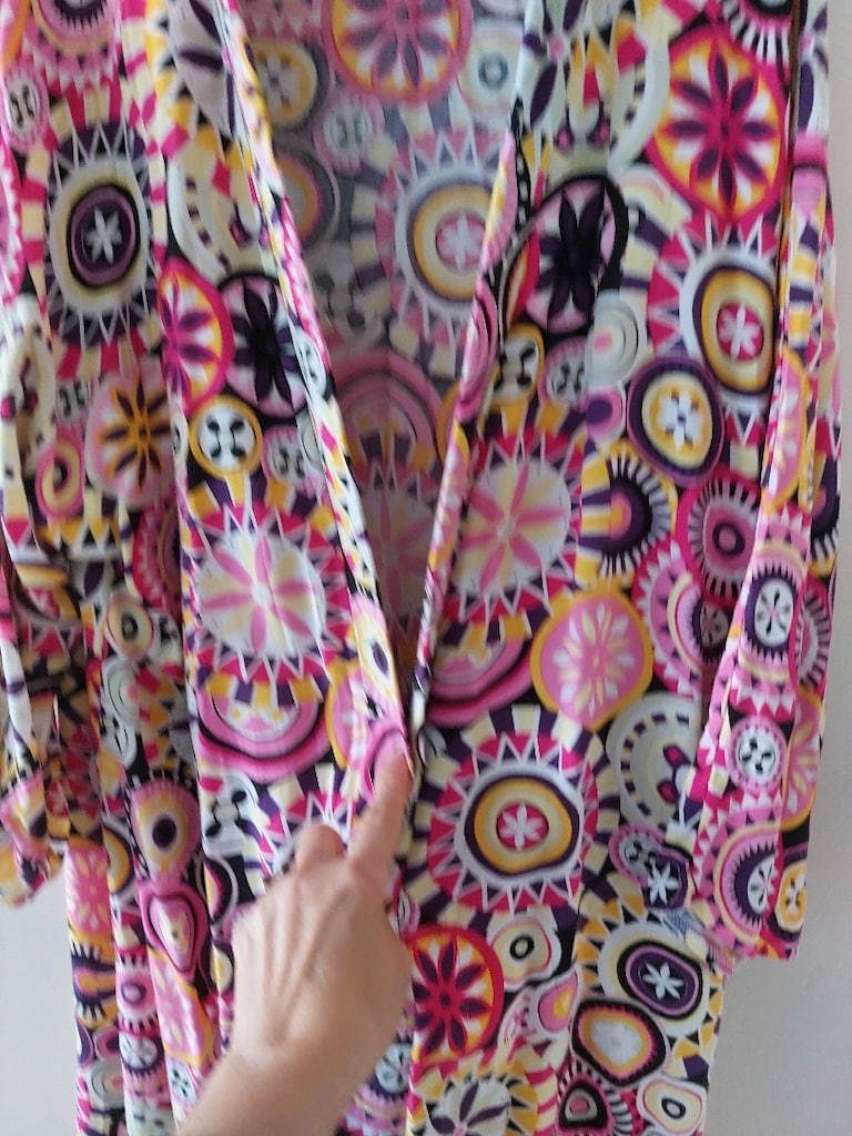 desenli kaftan akfil kumaş - 5