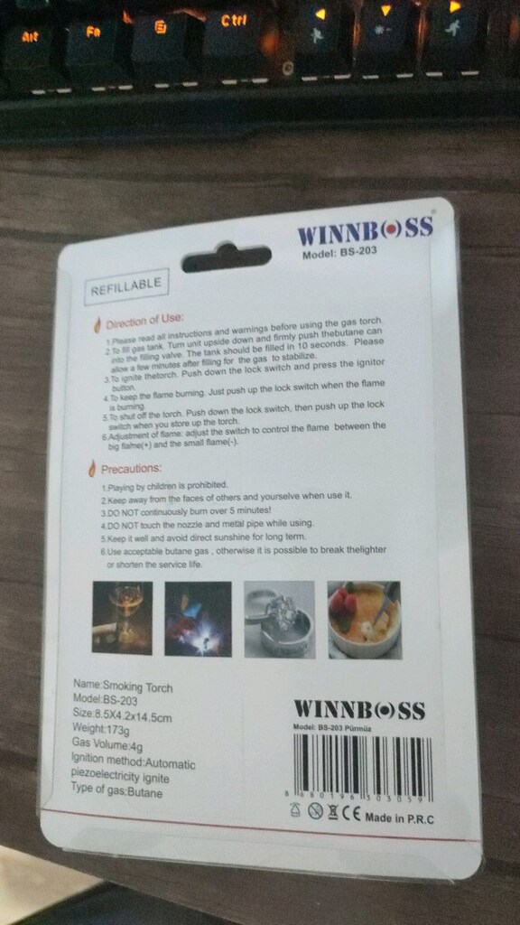 Winnboss Torch Çakmak turbo pürmüzçakmak - 3