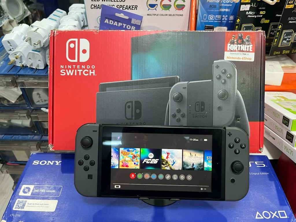 Nintendo Switch V1 64 Gb kutulu cihaz - 5