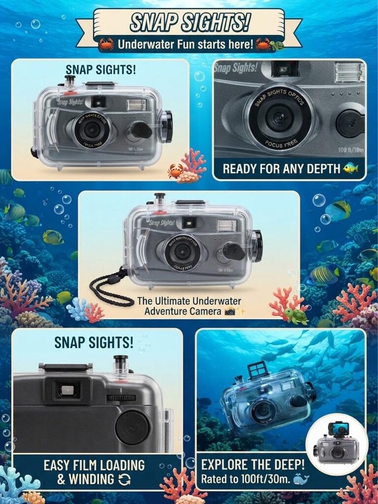 Snap Sights Su Altı Fotoğraf Makinesi
