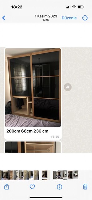 ikea camlı dolap