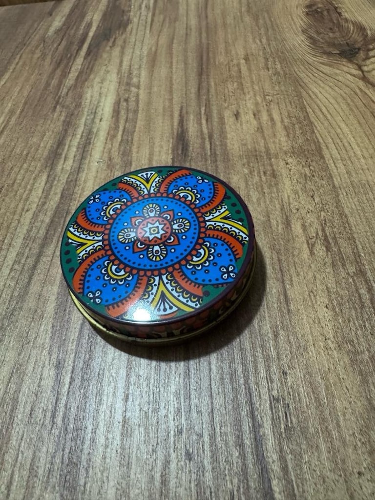 Etnik / Mandala Desenli Teneke Kutulu Doğal Katı Sabun - 10