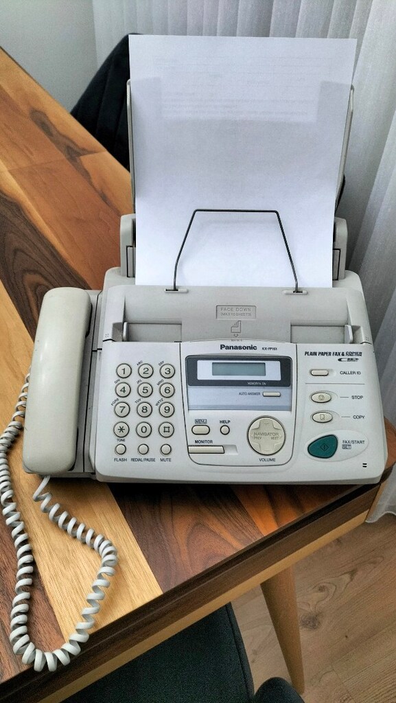 Panasonic fax TLF makinesi çalışır dua 3250 tl