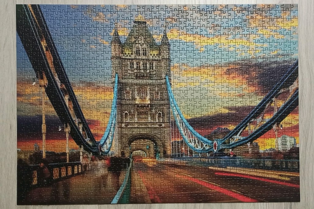 Arlası Bantlı Yapılmış Puzzle - 10