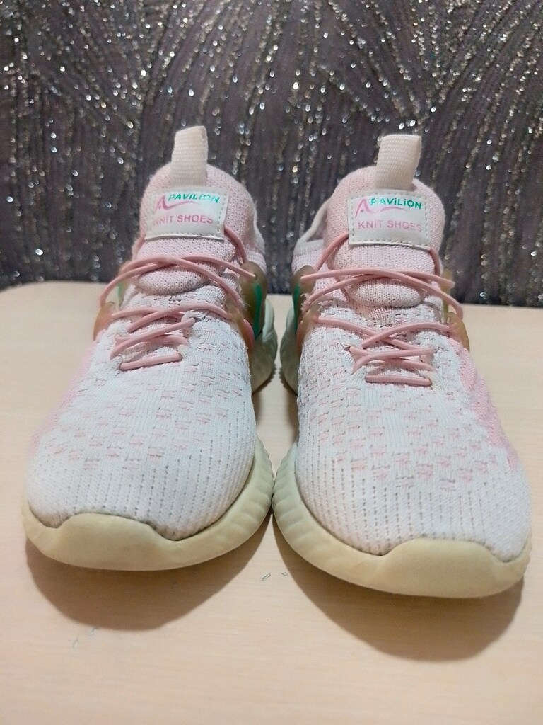 Pembe Örgü Kız Çocuk Sneaker...33 numara - 5