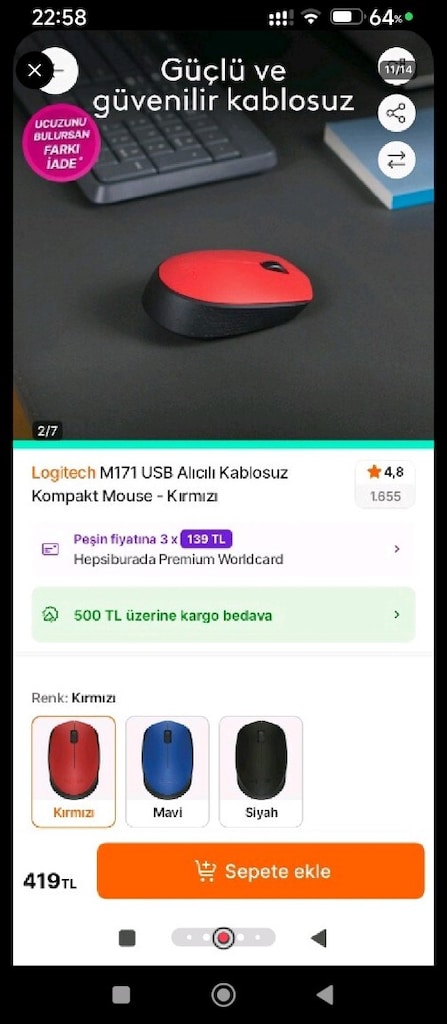 Logitech kablosuz mouse - 3