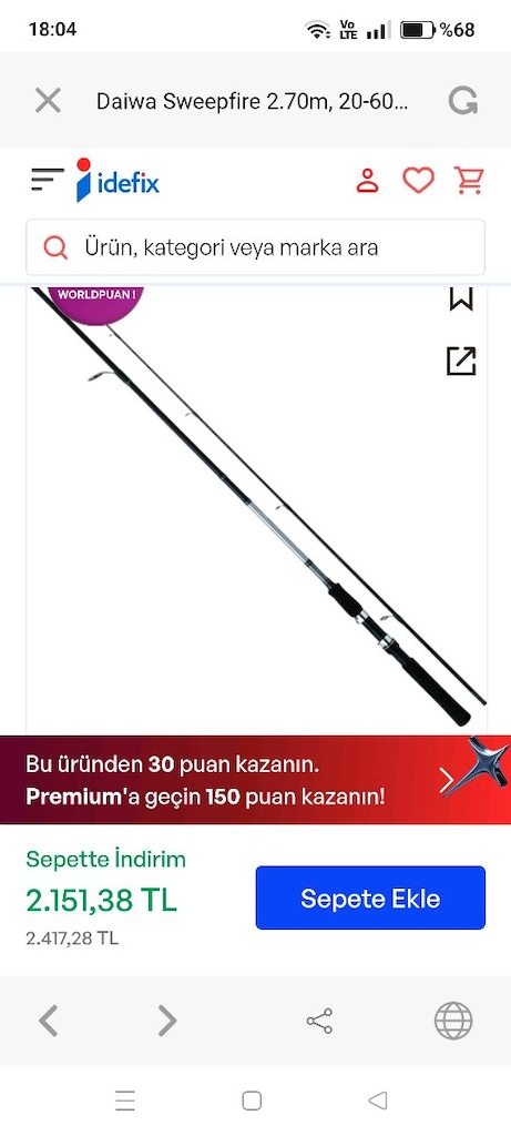 DAİWA SPİN KAMIŞ 2.70 20-60gr - 2