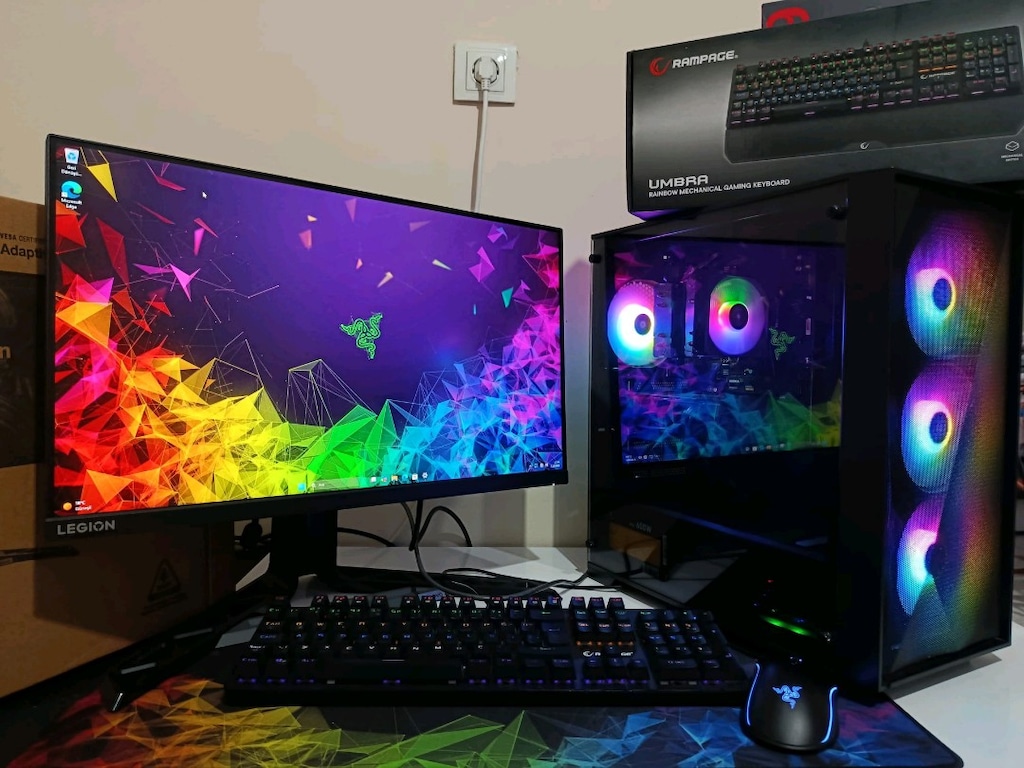 RYZEN 7 5700/4060Tİ/16/500/240 HZ MONİTÖR HER ŞEY DAHİL GAMİNG SET - 8