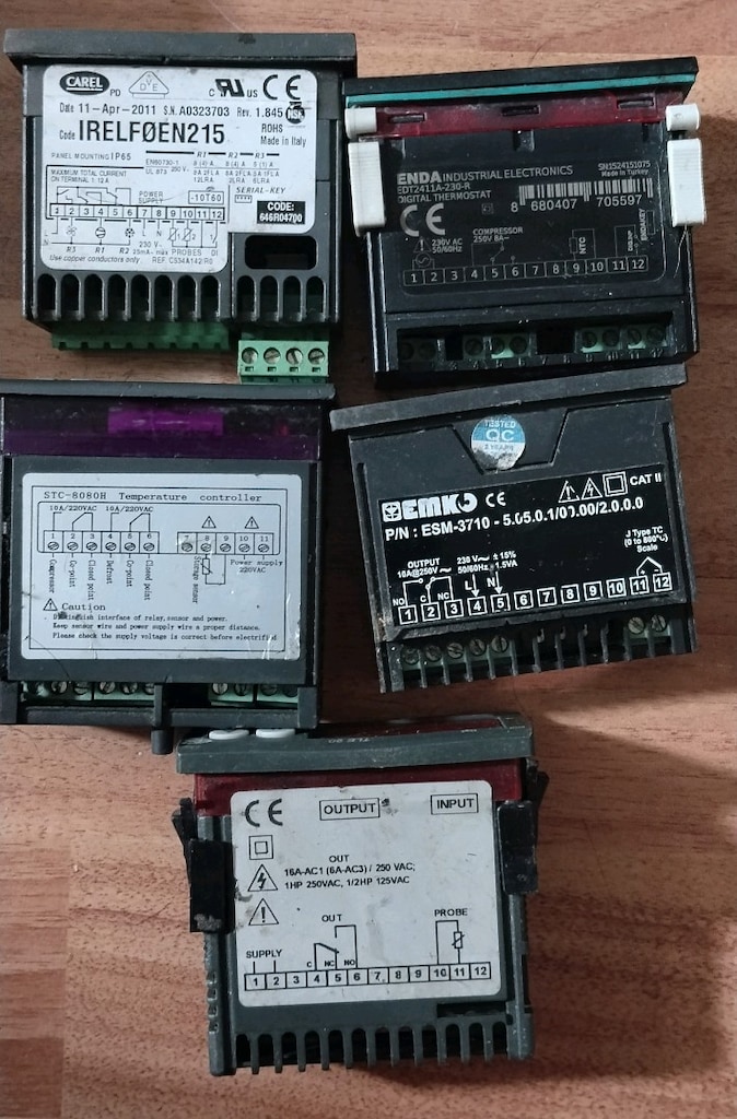 Soğutma termostat dijital ayar paneli kontrol paneli,evco dixell carel - 5