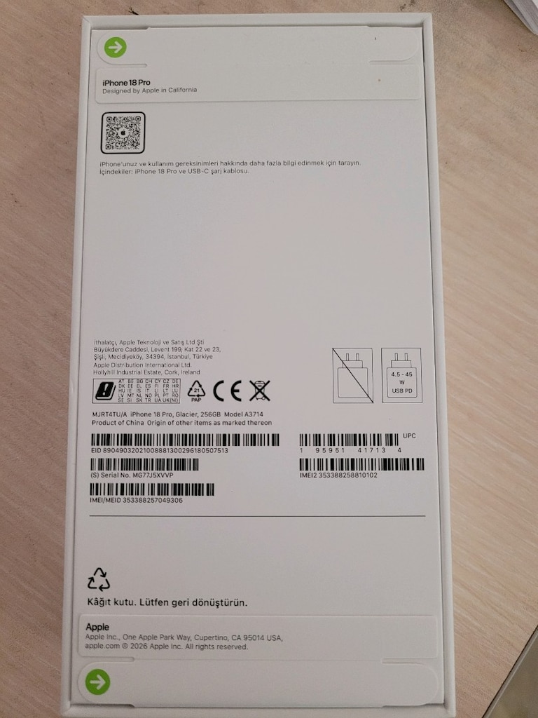 iphone 18 pro 256 gb buzul mavi - 3