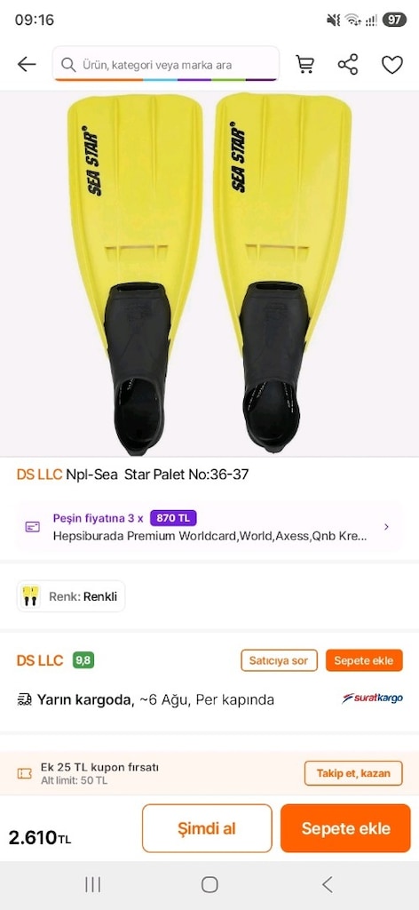 sea star 36-37 mavi palet - 3